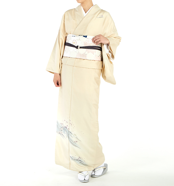 白山紬 本加賀友禅 訪問着 No.AD-0603-Lサイズの通販｜きもの365