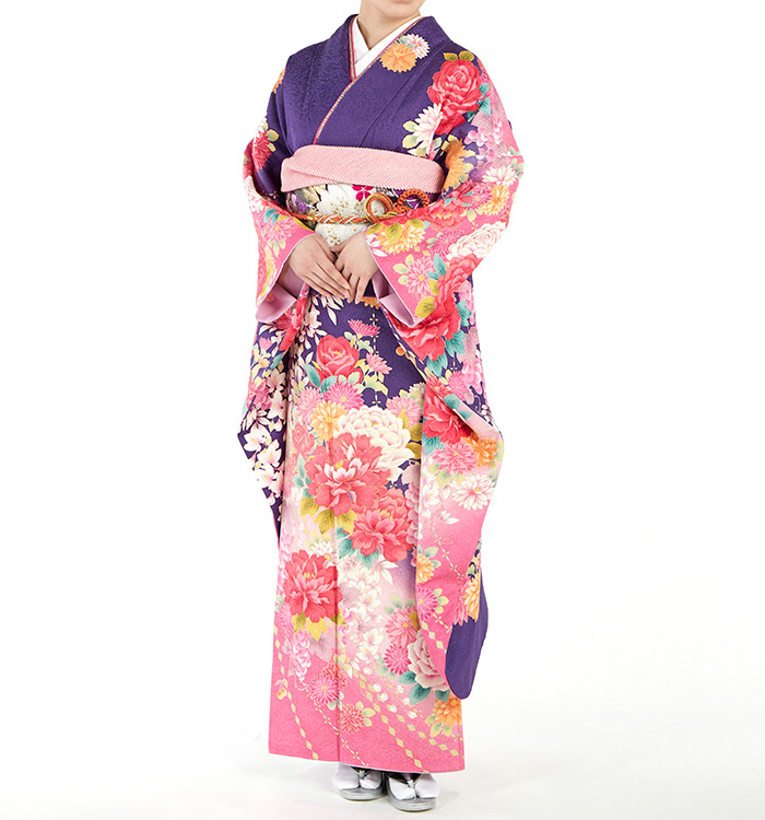 モデル振袖 押切もえ 豪華 銀通し 刺繍 金彩 紋意匠 身丈169cm 振袖