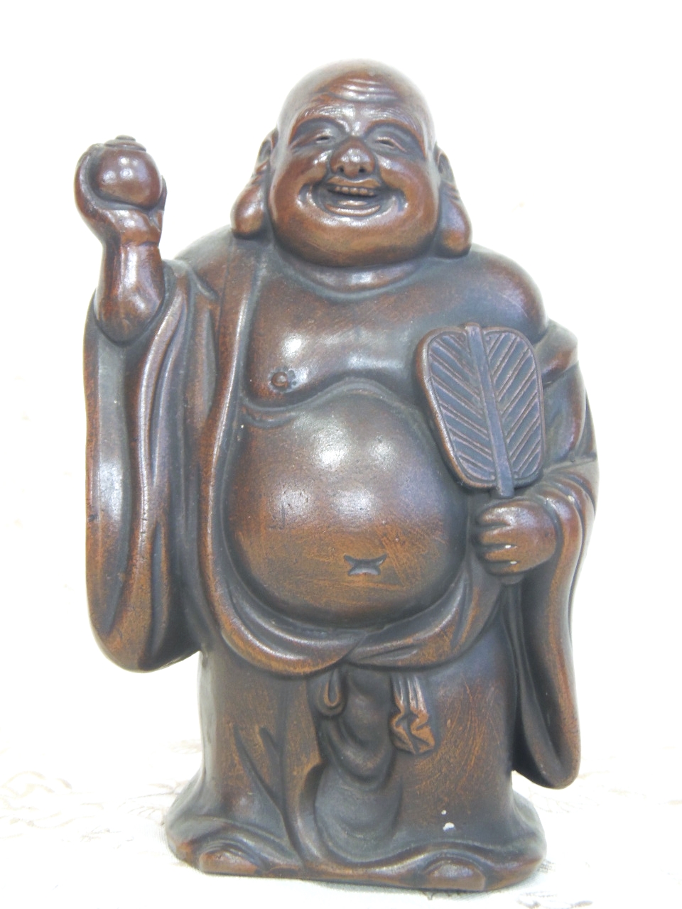 備前焼 古備前 古作家造 春水 踊り布袋置物 【公式通販】