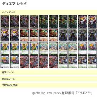 デュエマ 赤緑モモキングデッキ リースモモキングパーツ デュエマ赤緑