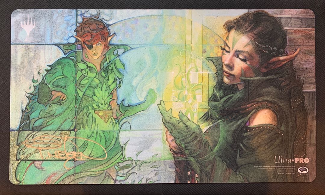 プレインズウォーカー mtg コミコン プレイマット ジェイス リリアナ