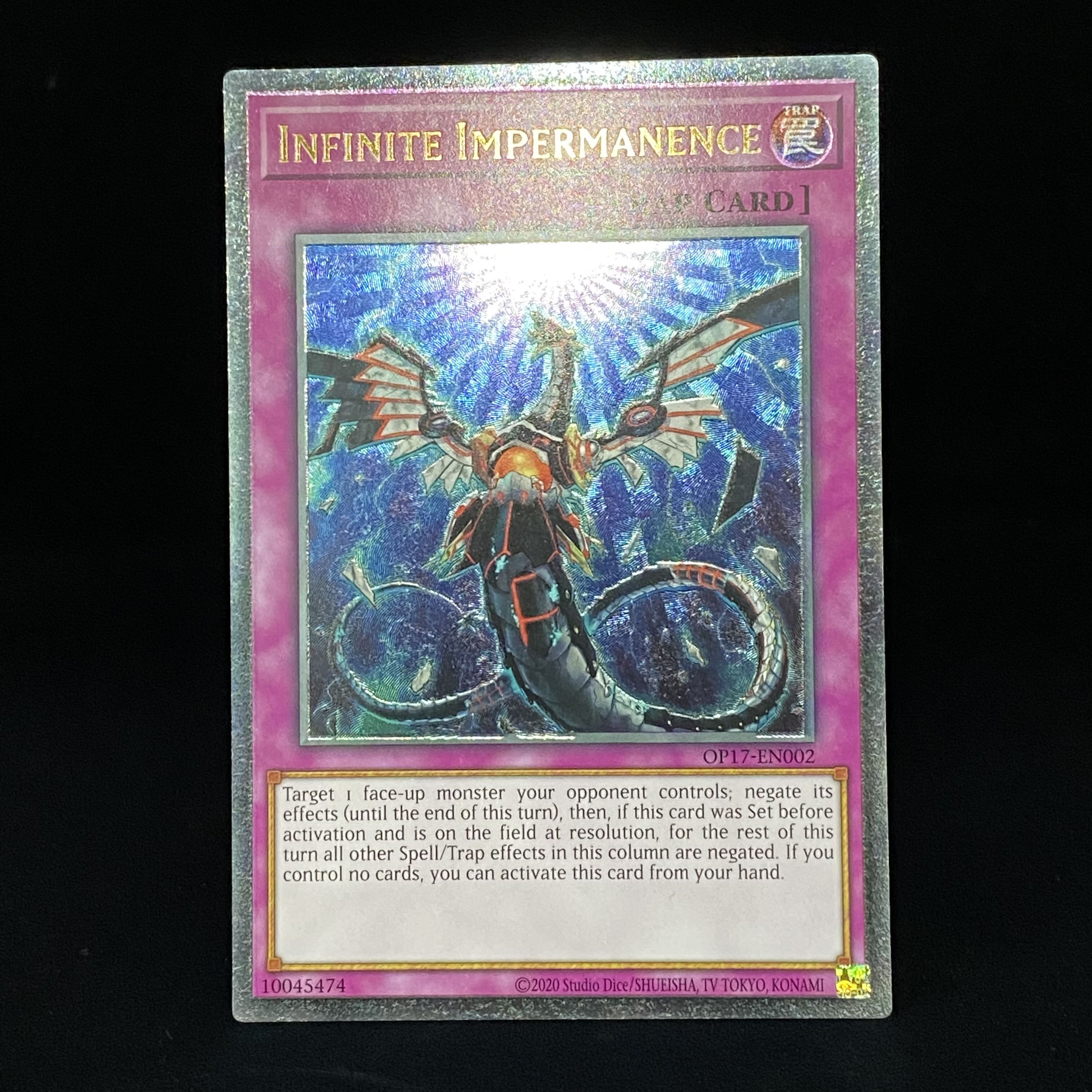 遊戯王 無限泡影 英語版 EU版 OP17-EN002 レリーフ アルティメット