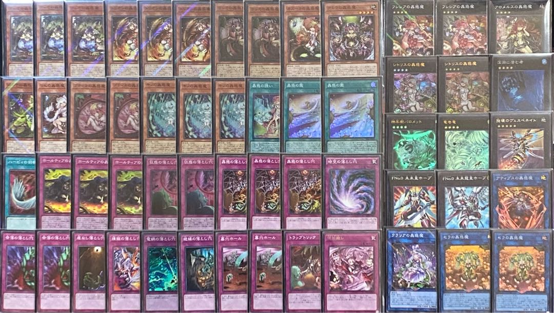 遊戯王 蟲惑魔 デッキ 新規入り セラの蟲惑魔スリーブ装着(2重スリーブ