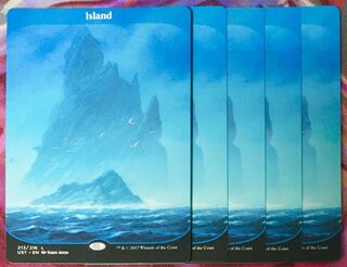 島 UST フルアートfoil 2枚セット アンステーブル MTG【Foil】島