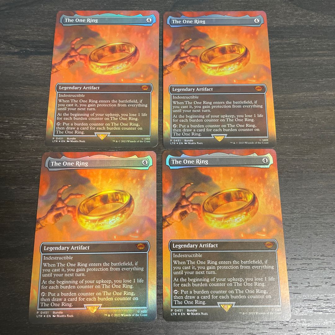 MTG 一つの指輪 英語版 拡張アート FOIL セット 一つの指輪 MTG □無