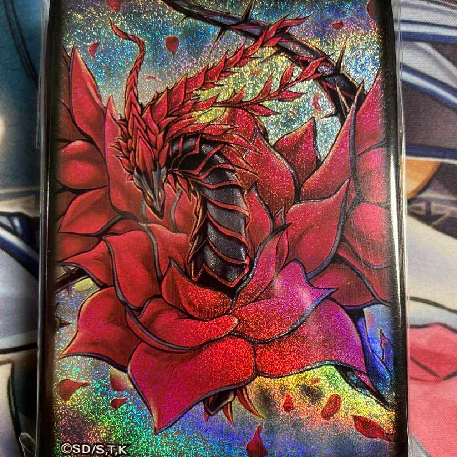 遊戯王 ブラックローズドラゴン スリーブ 未開封 2個 購入 遊戯王