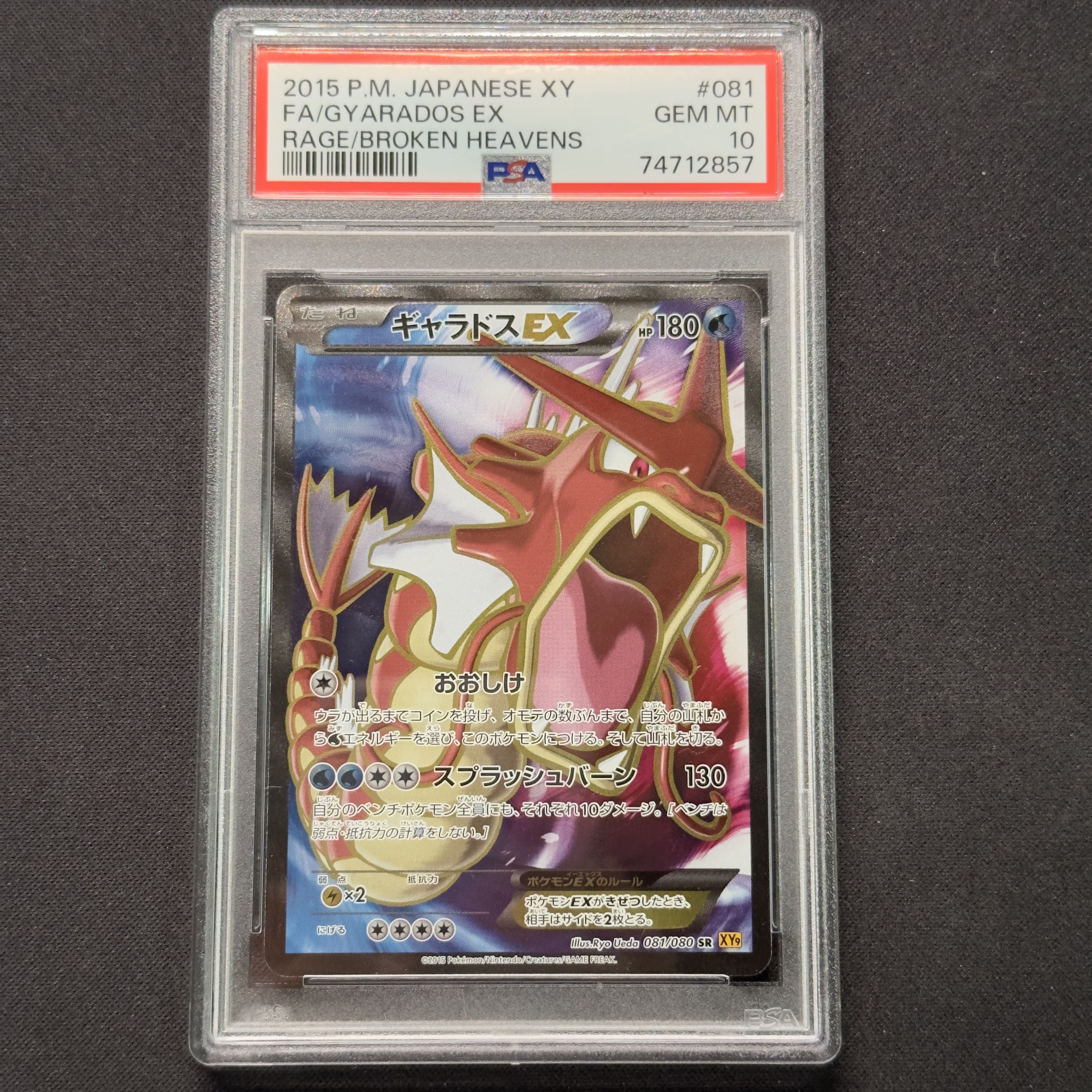 ポケモンカード ギャラドスEX SR アンリミ psa10 1枚の通販 みすみ