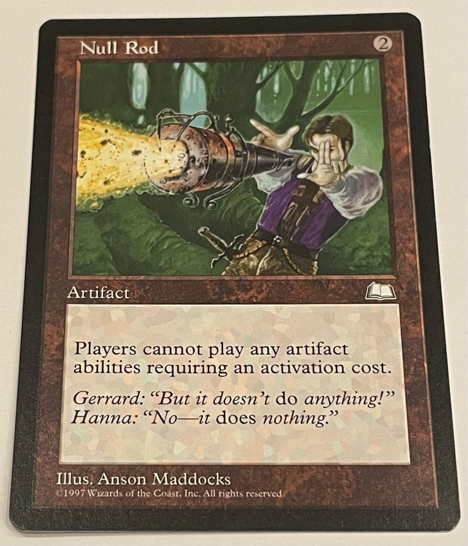無のロッド マジックザギャザリング MTG Null Rod 日本語 無のロッド