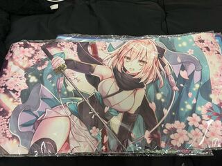 △WW FGO Fate 沖田総司 沖田 白詰草 プレイマット デスクマットFGO