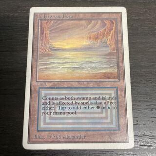 偽物注意 MTG Underground Sea 英語 リバイズド 偽物注意MTG