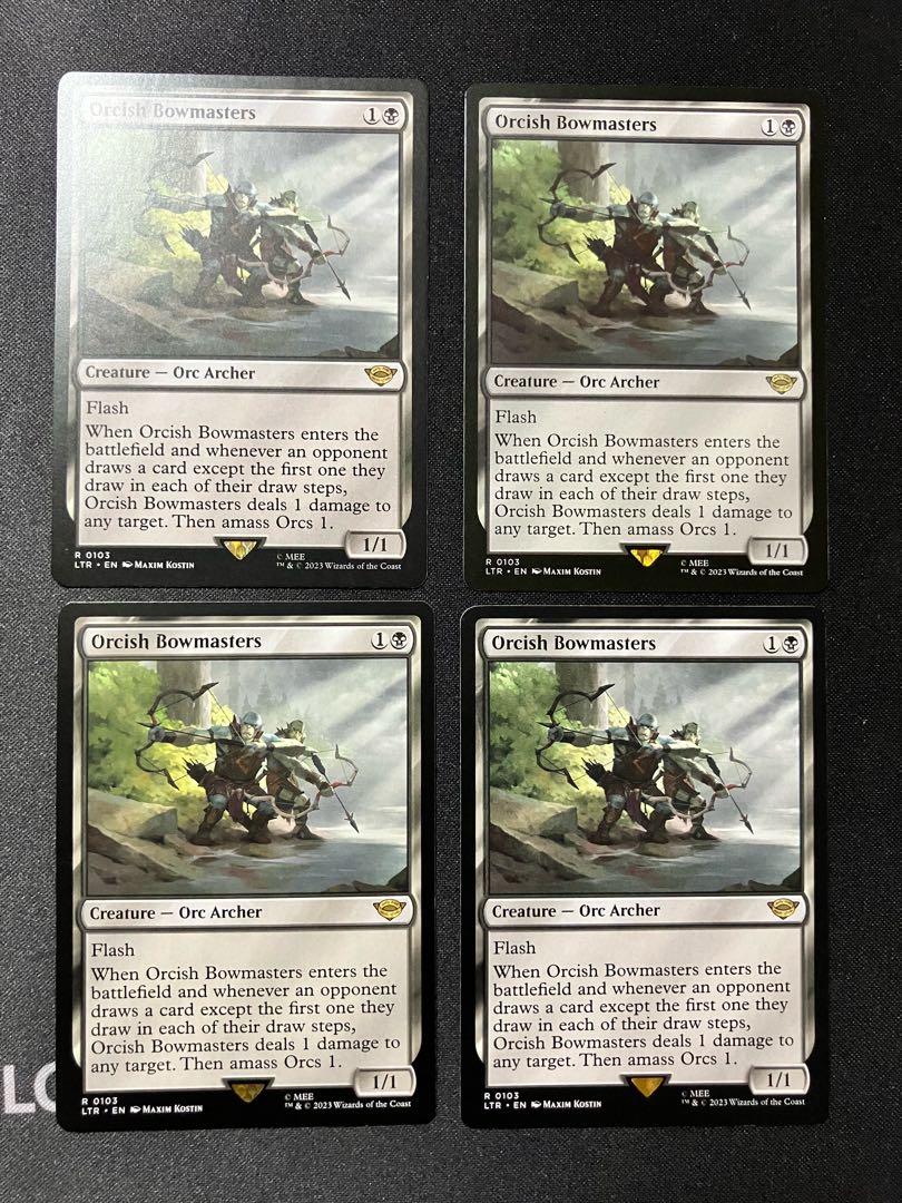 オークの弓使い 英語 4枚セット オークの弓使い 英語四枚セット