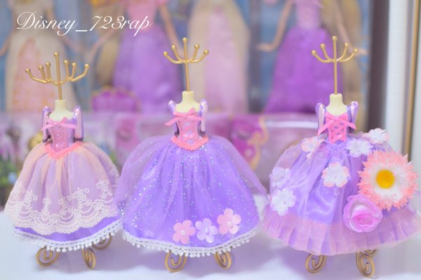 ディズニープリンセス アクセサリースタンド ドレススタンド 19点