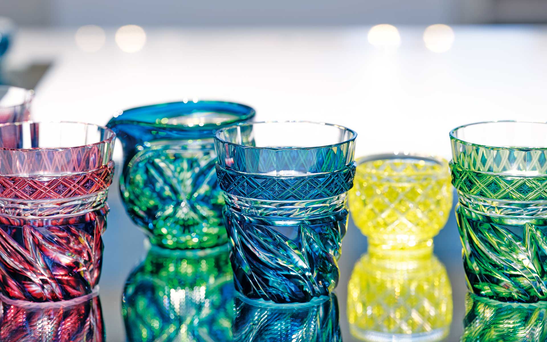 希少】薩摩切子脚付杯 復元島津 ✨ガハハ本舗お宝倉庫市 島津薩摩切子