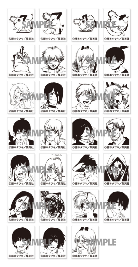 チェンソーマン×TOWER RECORDS 缶バッジBOX3種セット チェンソーマン