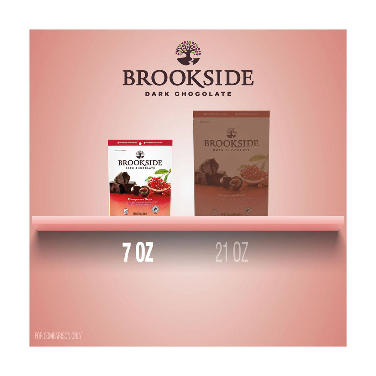 Buy Brookside Dark Chocolate, Pomegranate Flavor, 7 oz from Dollar