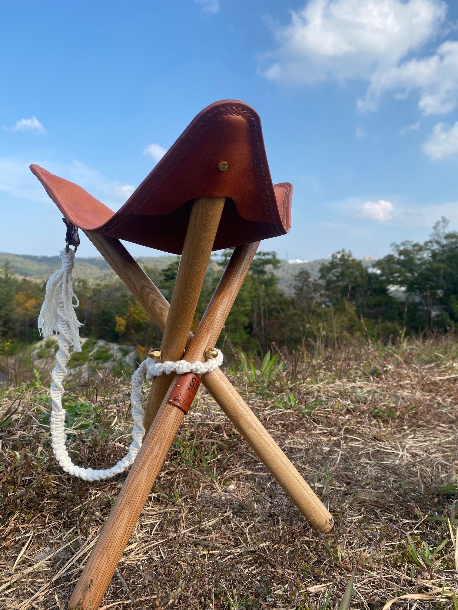 レザー ハンティングチェア 本革 ビンテージ レザー ハンティング