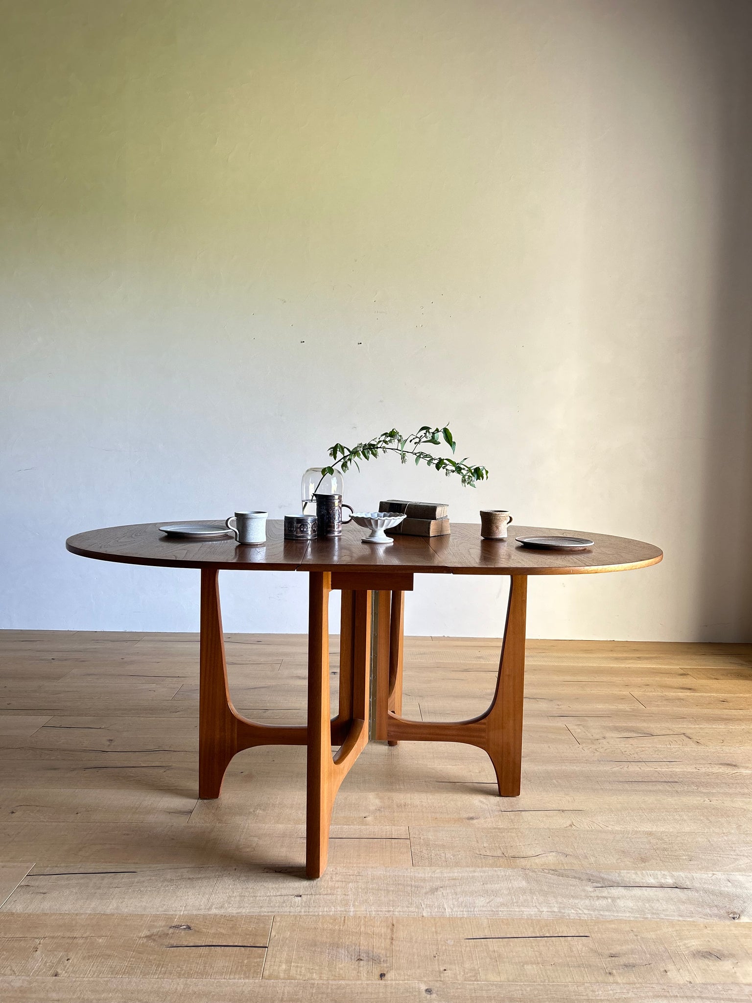 節約 ビンテージ ドロップリーフテーブル ドロップサイドテーブル 剥離