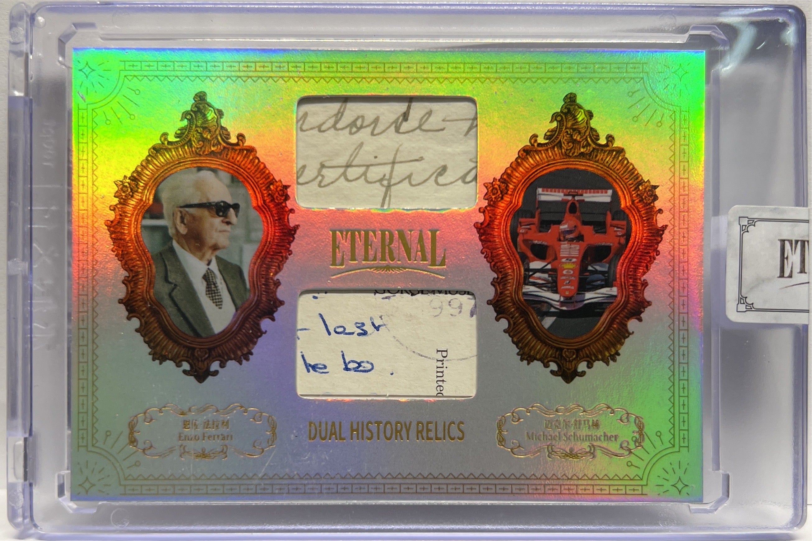 Enzo Ferrari 31/50 Relic Eternal Cuts World Celebrities Edition