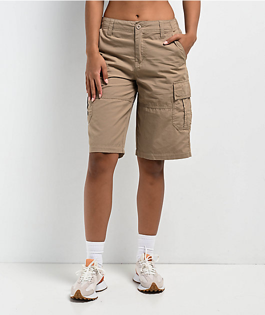 Empyre Loose Fit Dillon Khaki Cargo Shorts | Zumiez