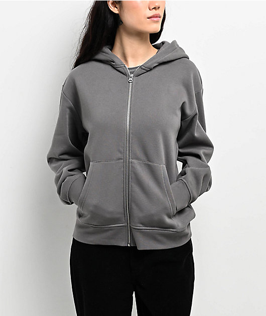 Zine Russo Grey Zip Hoodie | Zumiez