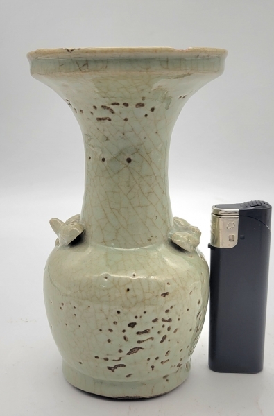 古伊万里磁器 花入れ 古伊万里磁器 花入れ 伊万里焼 青磁 花入れ 時代物