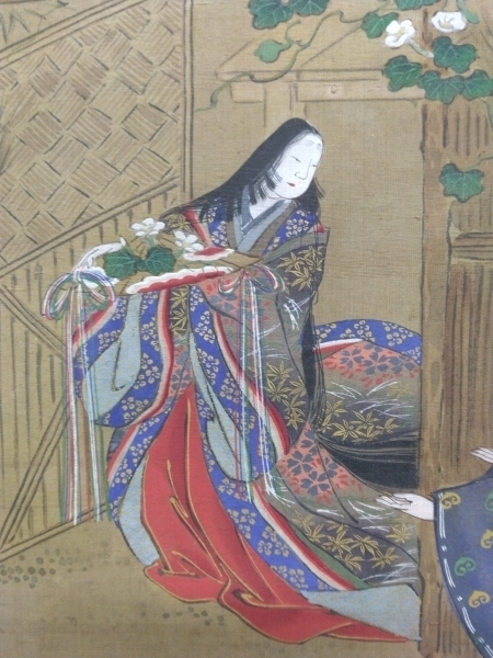 土佐光起【源氏物語】肉筆 絹本 掛軸 土佐派 Tosa Mitsuoki Ukiyoe