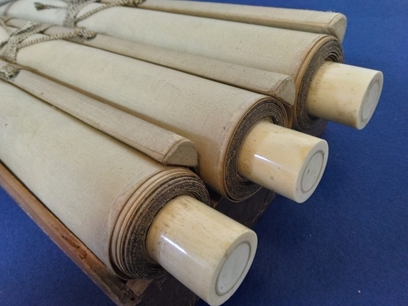 狩野融川【寛信】紙本 三幅 掛軸（鶴 布袋 唐子）|サムライオークション