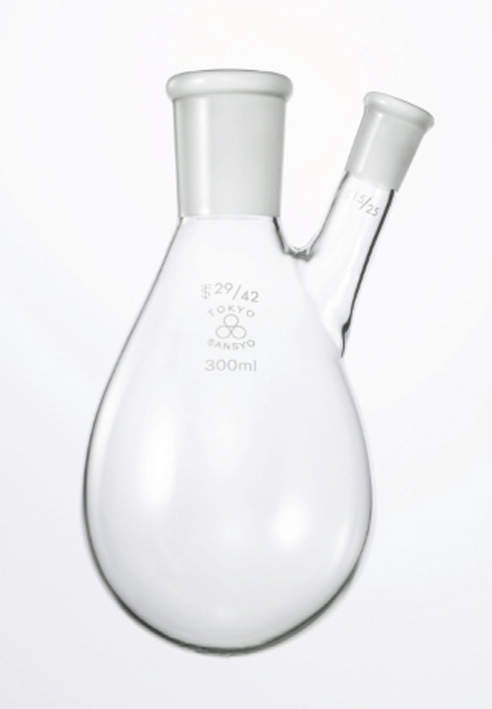 共通摺合せナス型フラスコ 二口 200ml｜総合的理化学機器商社