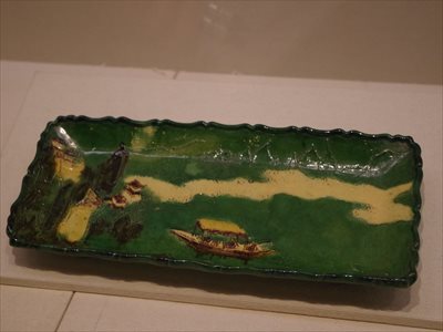 江戸時代中期源内焼極稀少博物館級勢州蔵出讃岐高松藩御用窯当時物葵