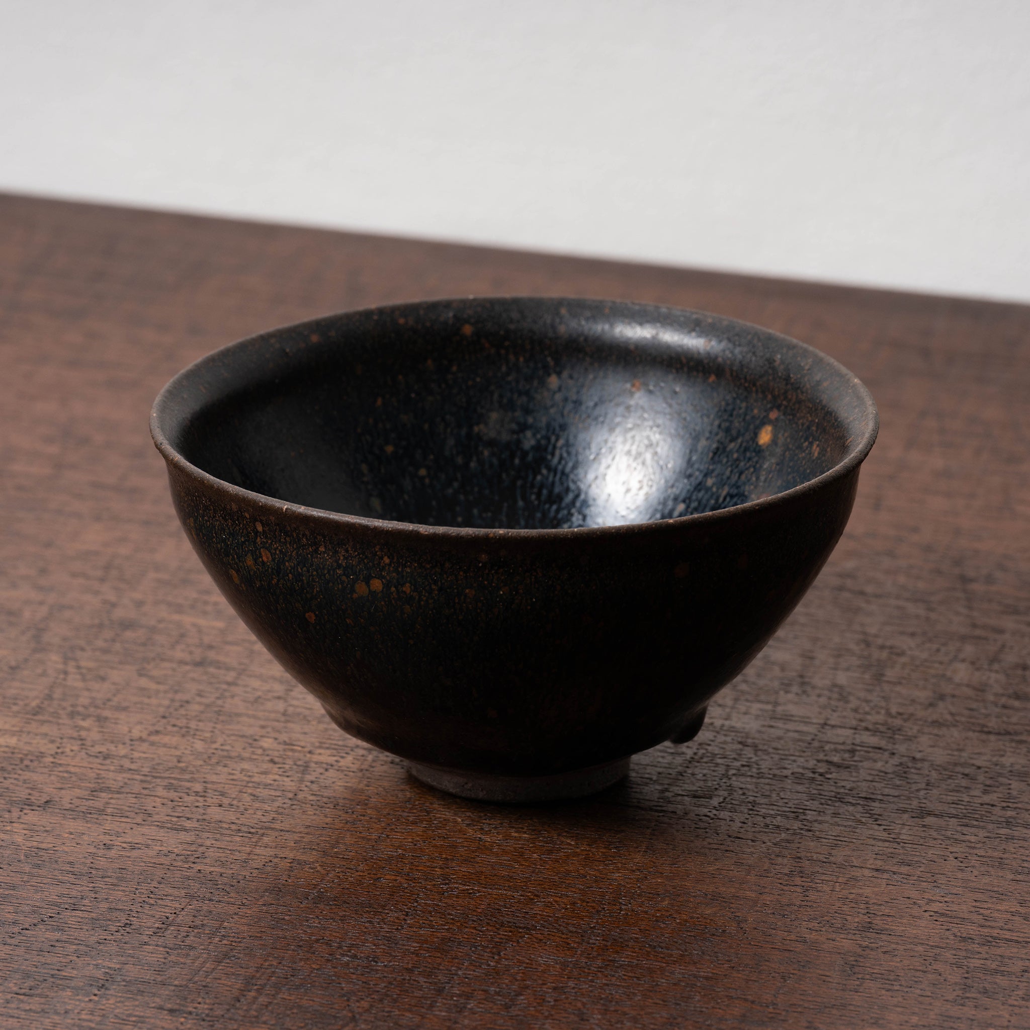 宋代黒釉天目茶碗 禾目 建盞 茶道具 BL2--7 宋代黒釉