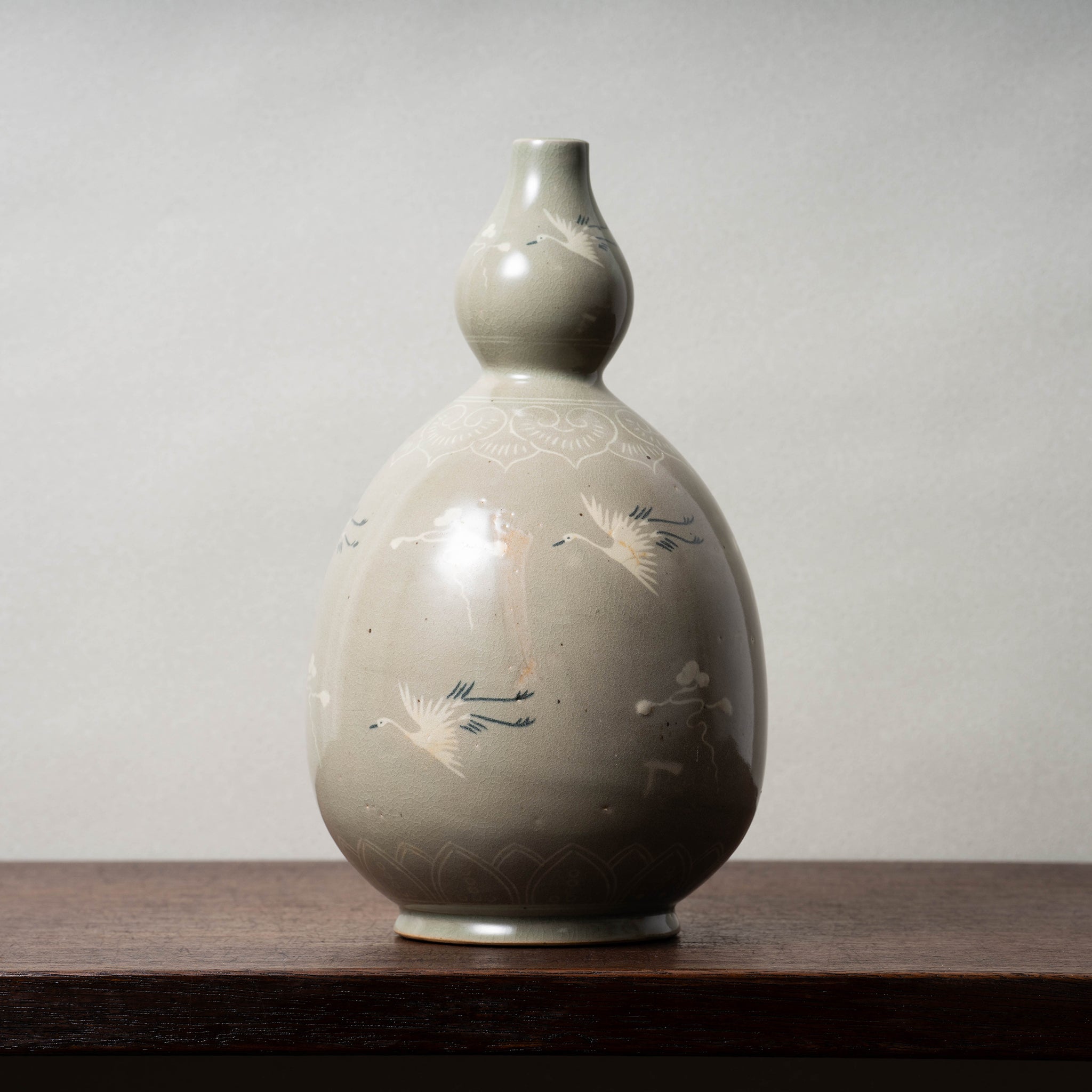 青磁 茶碗 白象嵌 菊花紋 高麗青磁 流谷 朝鮮・韓国⑤ gardenart