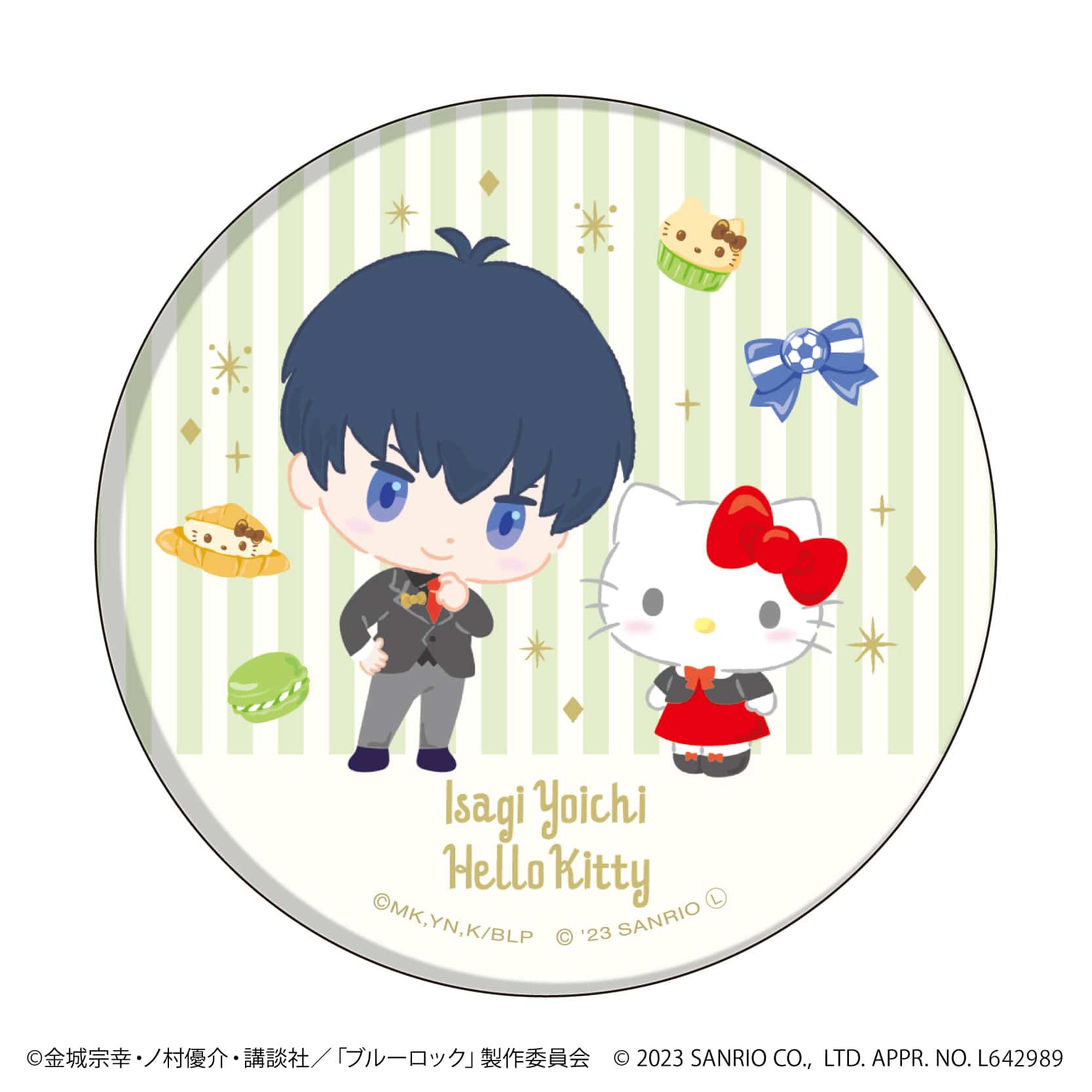 TVアニメ『ブルーロック』×サンリオキャラクターズ｜缶バッジ「TV