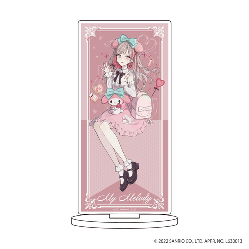 百鬼あやめ×ハローキティ｜グラス 百鬼あやめ「ホロライブ×SANRIO