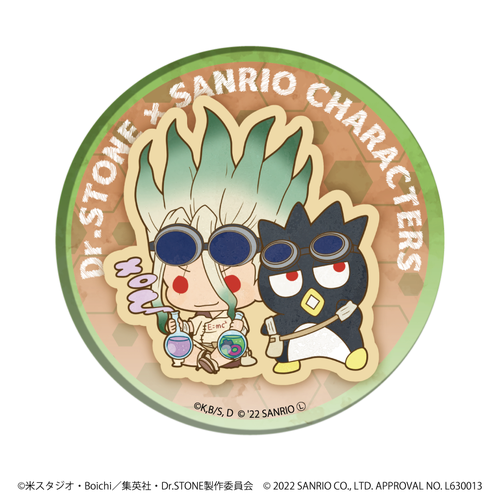 Dr.STONE×サンリオキャラクターズ｜缶バッジ「Dr.STONE×サンリオ
