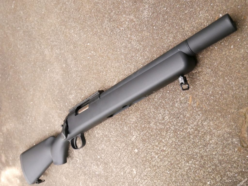 東京マルイVSR-10 プロハンターG黒色木製ストックカスタム