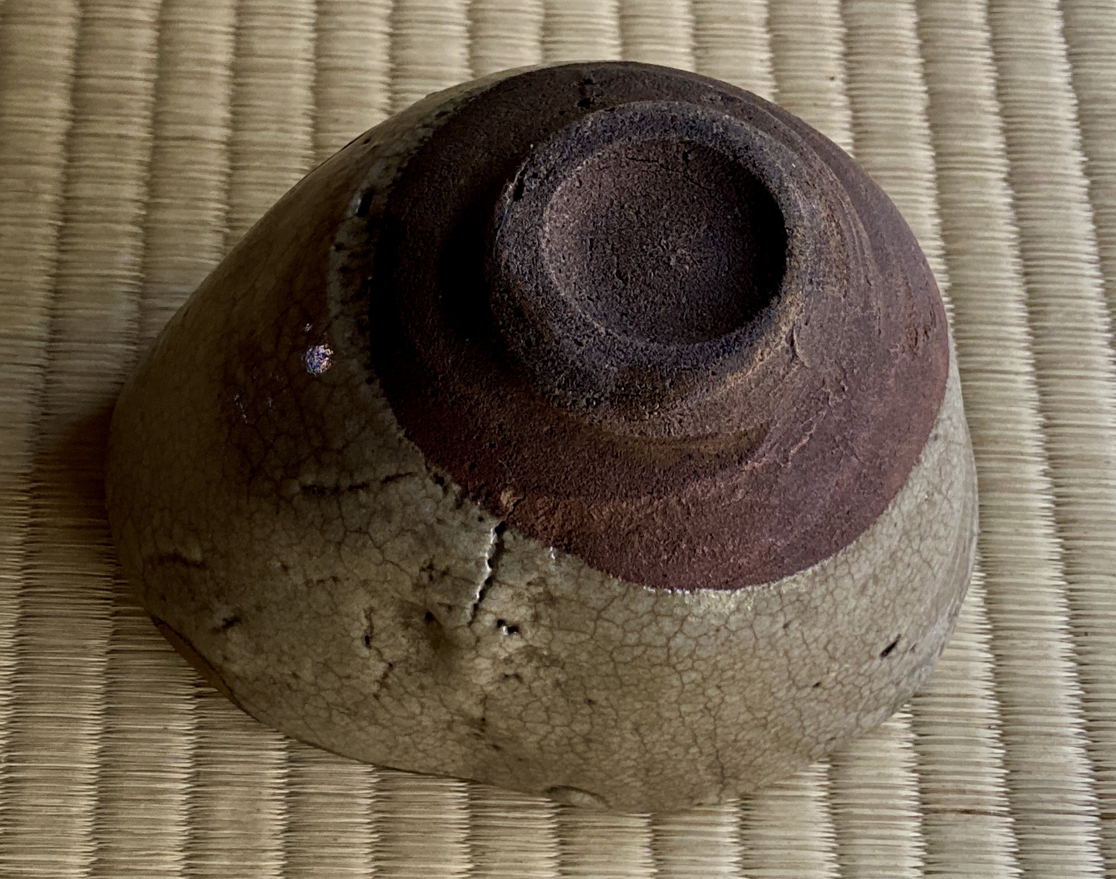 一器・一花・一菓 「お多福」古唐津茶碗 ぶち割れ 名残の名脇役｜最新