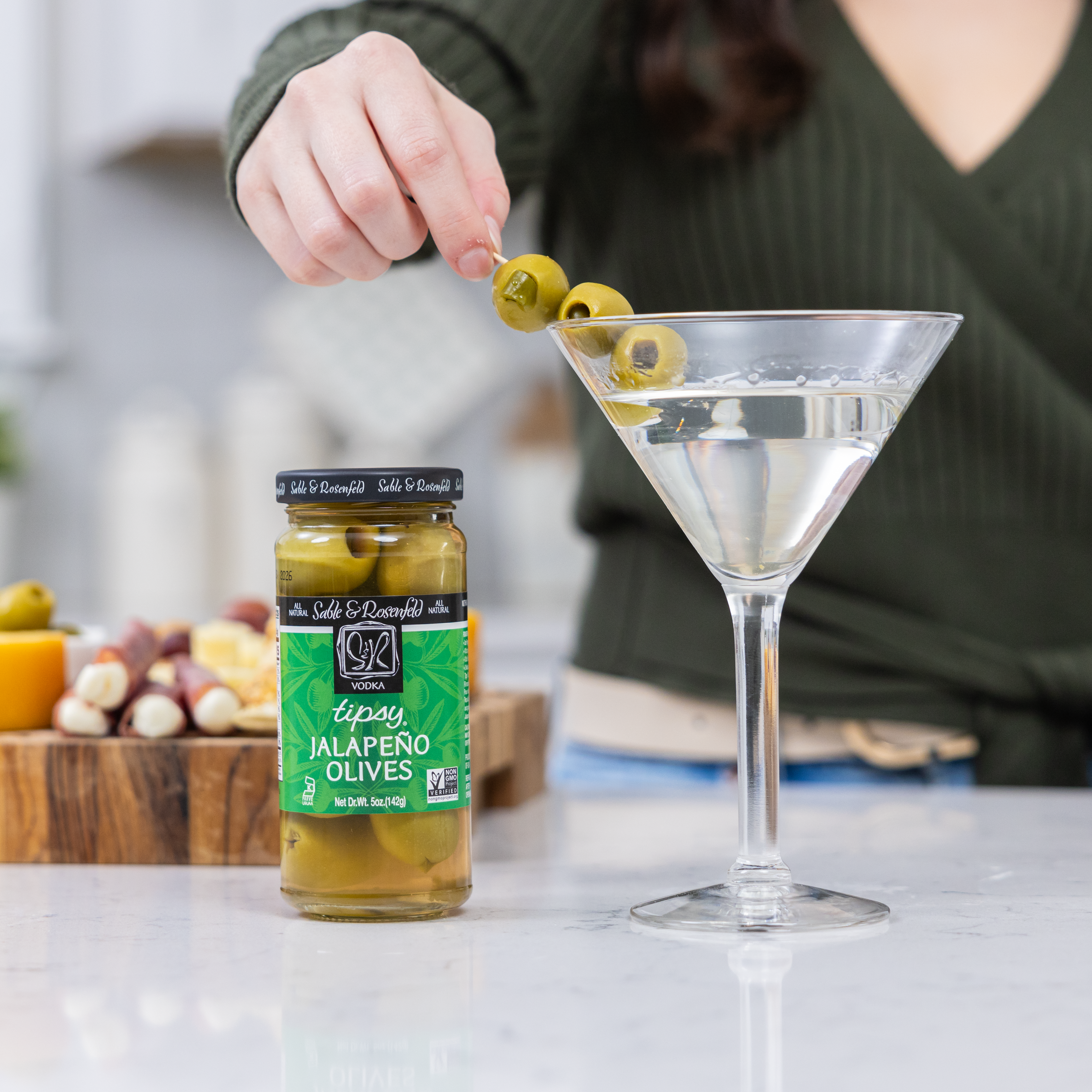 Sable & Rosenfeld | Tipsy Vodka Jalapeño Olives – sableandrosenfeld