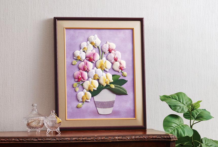 布押絵・麗しの胡蝶蘭｜株式会社さくらほりきり