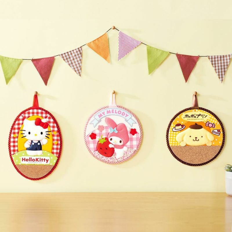 ハローキティ コルクボード 花付き 1998年 ハローキティ キティ型