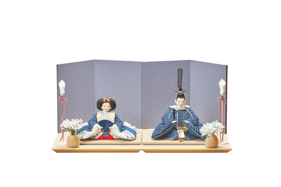 藍色のおひなさま – 人形工房 左京