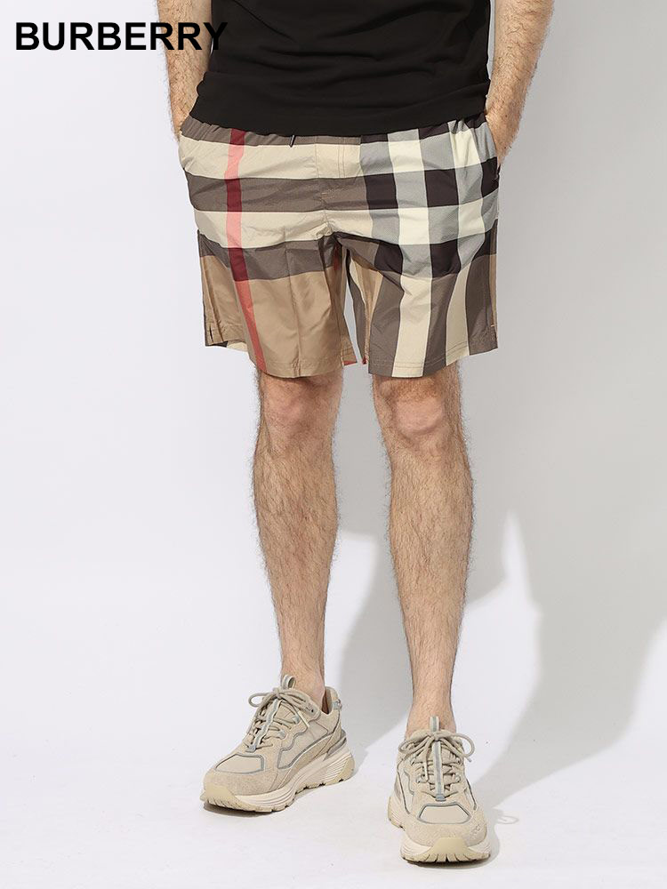 BURBERRY (バーバリー) チェック柄 インナーメッシュ ポケット付き