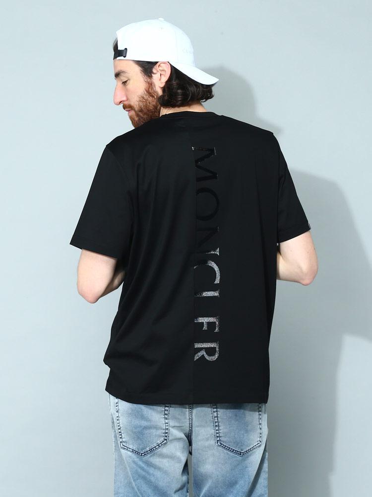 MONCLER (モンクレール) バックロゴ クルーネック 半袖 Tシャツ メンズ