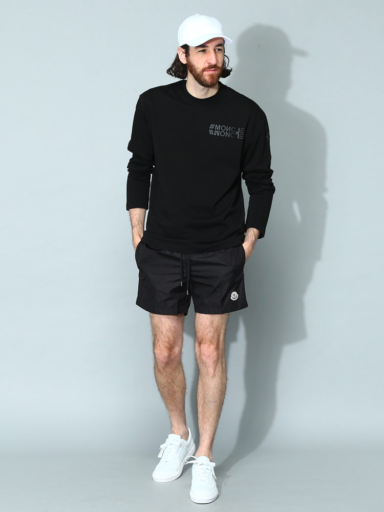 MONCLER (モンクレール) クラシックロゴ メッシュインナー スイム