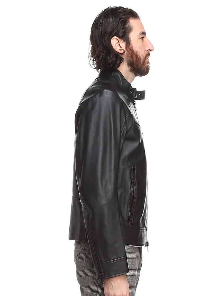 HUGO BOSS (ヒューゴボス) ラムレザー フルジップ ライダース