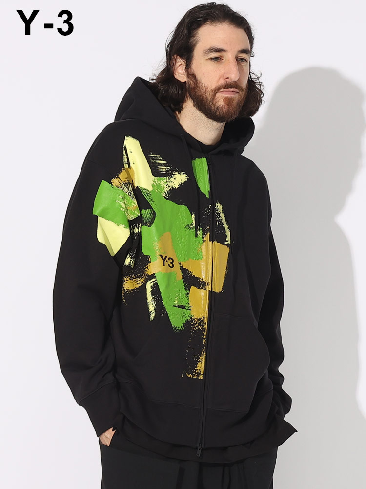 Y-3 (ワイスリー) スプラッシュ フルジップ パーカー GFX FT FZ HOOD