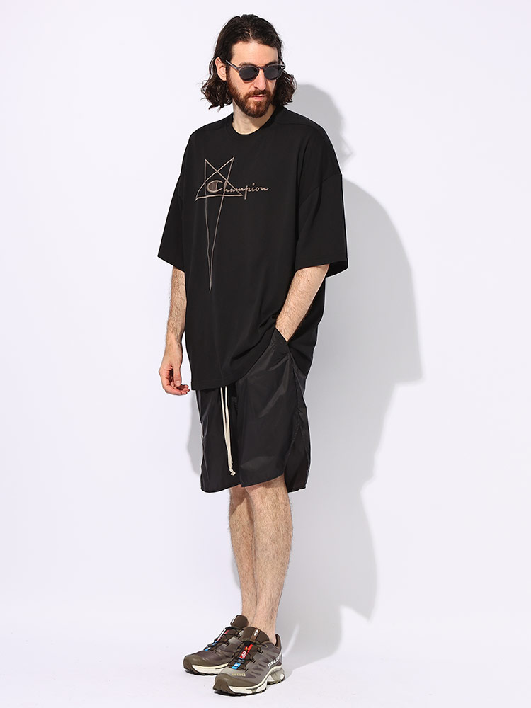 RICK OWENS (リックオウエンス) RICK OWENS×Champion ロゴアクセント