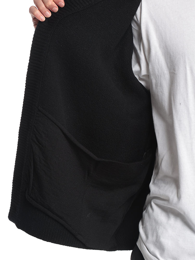 Y-3 (ワイスリー) グラフィックプリント ジッパーポケット付き ニット