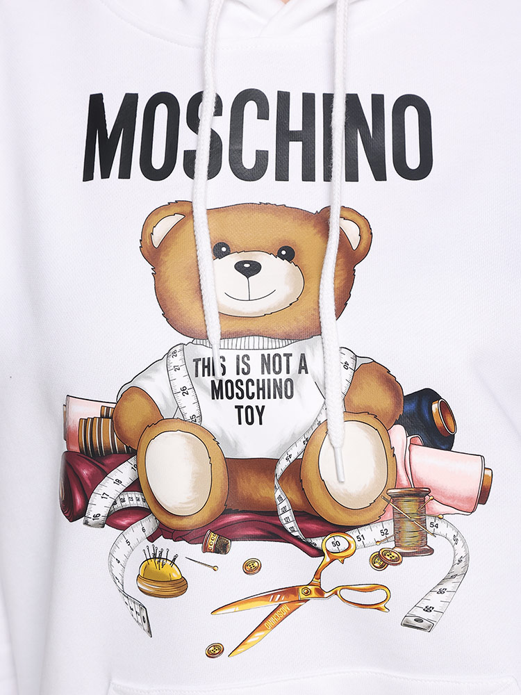 MOSCHINO (モスキーノ) ベアプリント プルオーバー パーカー TAILOR