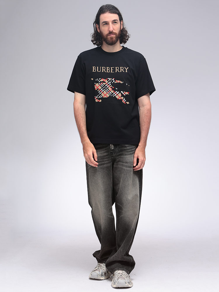 BURBERRY (バーバリー) クロスステッチ EKD コットン クルーネック