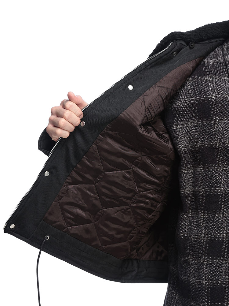 OUR LEGACY (アワーレガシー) ボア襟 ナイロン 裏キルティング